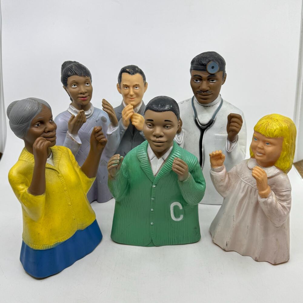 Vintage CHILDCRAFT 1968 Educational Hand Puppet Set of 6